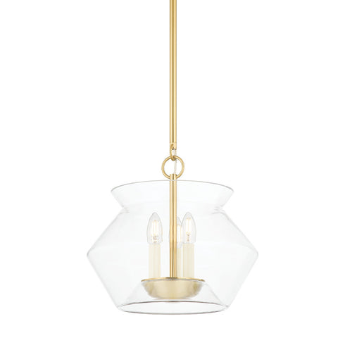 Hudson Valley Edmonton 3 LIGHT LANTERN in Aged Brass Finish Model: 8115-AGB