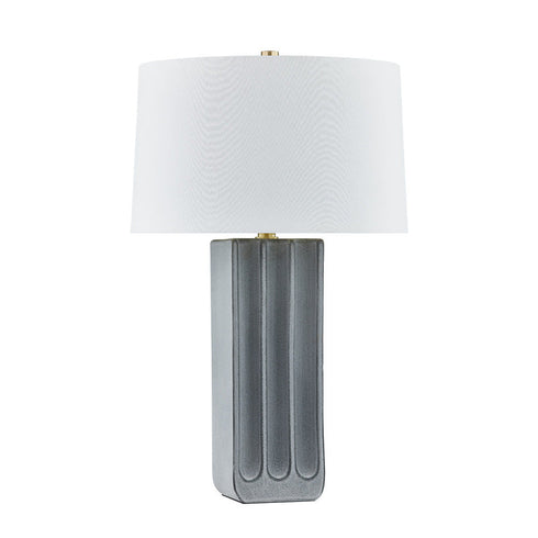 Hudson Valley Elmer Table Lamp in Aged Brass/Ceramic Granite Finish Model: L6129-AGB/C01
