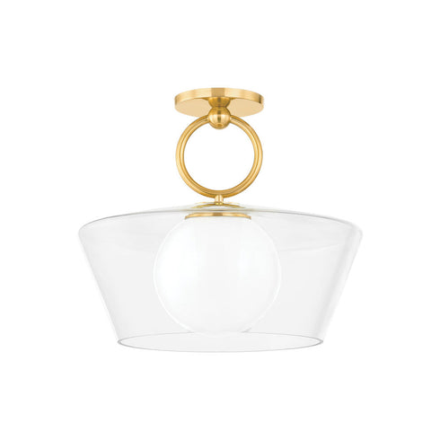Hudson Valley Elmsford Pendant in Aged Brass Finish Model: 9517-AGB