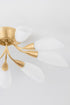 Hudson Valley Enfield Semi Flush in Vintage Gold Leaf Finish Model: 3031-VGL