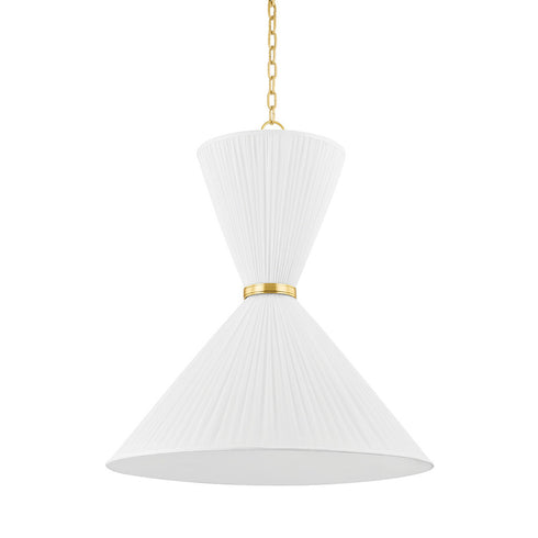 Hudson Valley Enid 2 LIGHT PENDANT in Aged Brass Finish Model: 5930-AGB