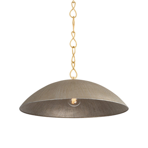 Hudson Valley Eve Pendant in Vintage Gold Leaf/Textured Warm Silver Leaf Finish Model: BKO1400-VGL/TWL