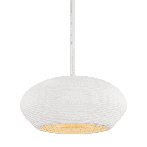 Hudson Valley Ferndale Pendant in Gesso White Finish Model: 2224-GSW