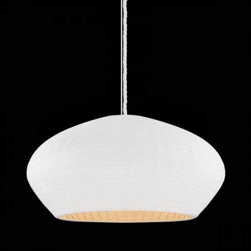 Hudson Valley Ferndale Pendant in Gesso White Finish Model: 2236-GSW