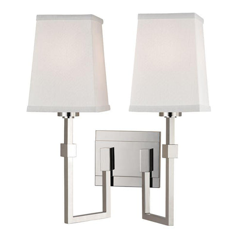 Hudson Valley Fletcher Wall Sconce in Polished Nickel Finish Model: 1362-PN