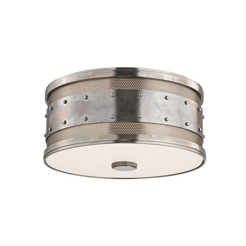 Hudson Valley Gaines 2 LIGHT FLUSH MOUNT in Aged Old Bronze Finish Model: 2202-AOB