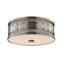 Hudson Valley Gaines 3 LIGHT FLUSH MOUNT in Aged Old Bronze Finish Model: 2206-AOB