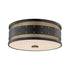 Hudson Valley Gaines 3 LIGHT FLUSH MOUNT in Aged Old Bronze Finish Model: 2206-AOB