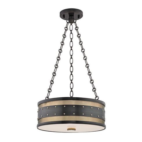 Hudson Valley Gaines 3 LIGHT PENDANT in Aged Old Bronze Finish Model: 2216-AOB