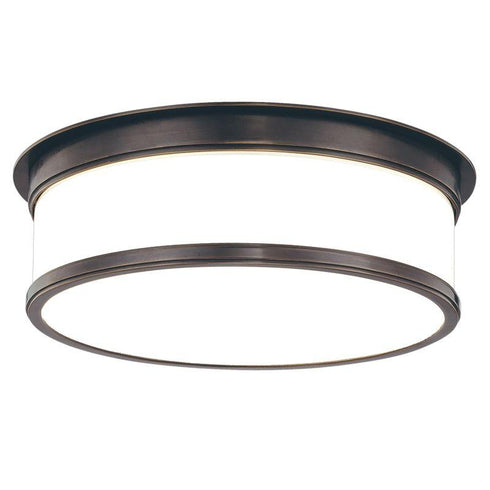 Hudson Valley Geneva 3 LIGHT FLUSH MOUNT in Aged Brass Finish Model: 715-AGB