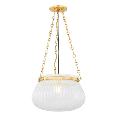 Hudson Valley Granby Pendant in Aged Brass Finish Model: 1117-AGB