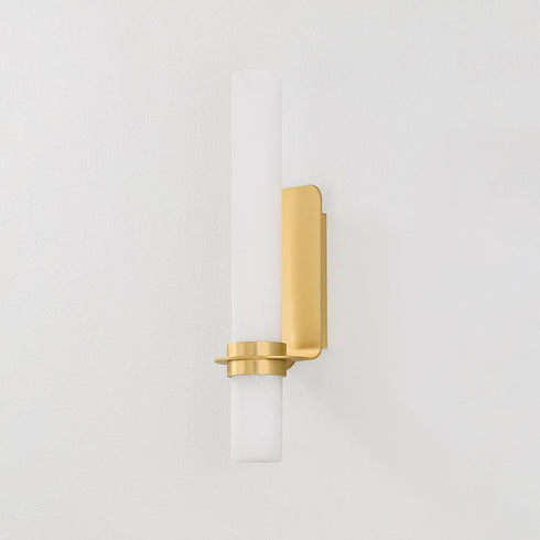Hudson Valley Groveland Station Wall Sconce in Aged Brass Finish Model: 5518-AGB
