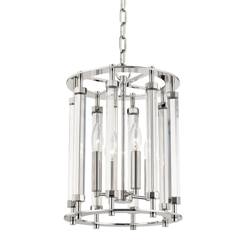 Hudson Valley Haddon 4 LIGHT PENDANT in Polished Nickel Finish Model: 2812-PN