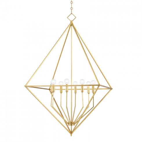 Hudson Valley Haines Lantern in Gold Leaf Finish Model: 3140-GL