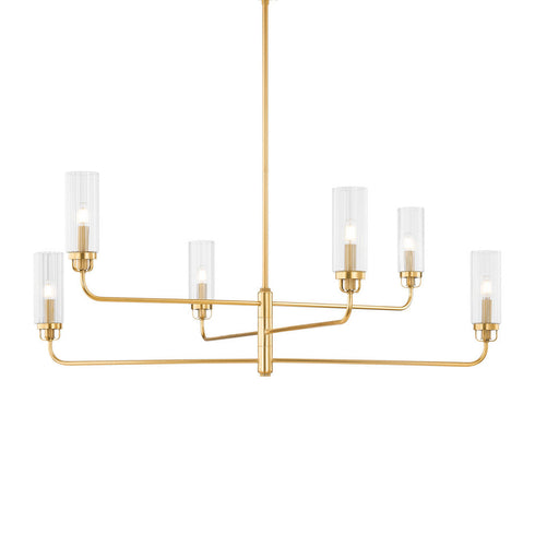 Hudson Valley Halifax Chandelier in Aged Brass Finish Model: 9306-AGB