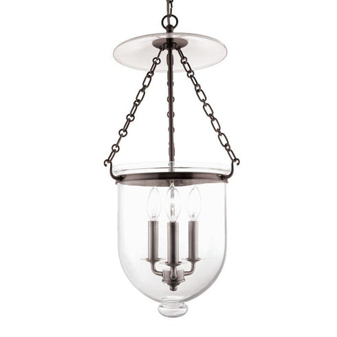 Hudson Valley Hampton Pendant in Historic Nickel Finish Model: 254-HN-C1