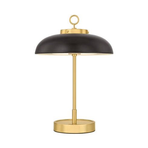 Hudson Valley HECTOR Rechargeable Table Lamp in Aged Brass Distressed Bronze Finish Model: L3131-AGB/DB