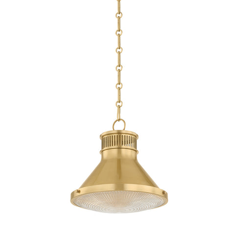 Hudson Valley Highclere Pendant in Aged Brass Finish Model: MDS2404-AGB