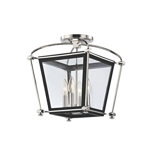 Hudson Valley Hollis Semi Flush in Polished Nickel Finish Model: 3610-PN