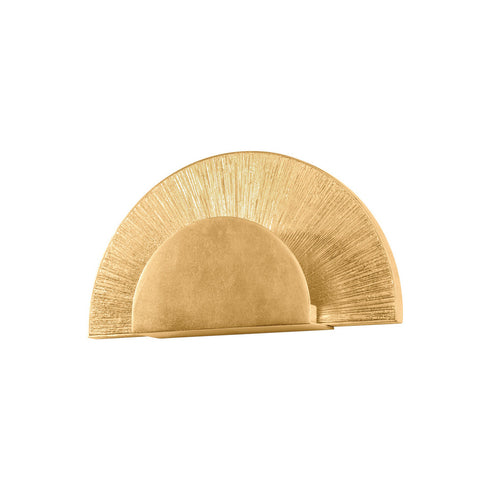 Hudson Valley Homecrest Wall Sconce in Vintage Gold Leaf Finish Model: 6531-VGL