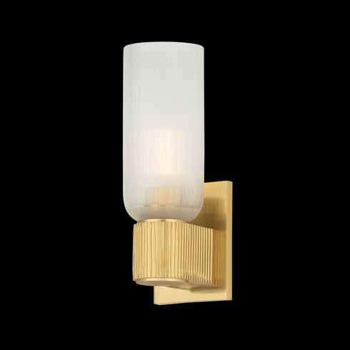 Hudson Valley Irondale Wall Sconce in Aged Brass Finish Model: 7131-AGB