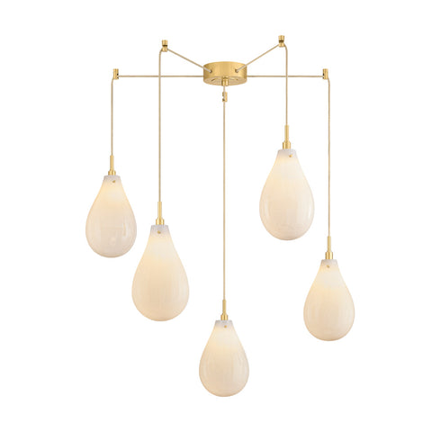 Hudson Valley IRONWOOD Chandelier in Aged Brass Finish Model: 3905-AGB
