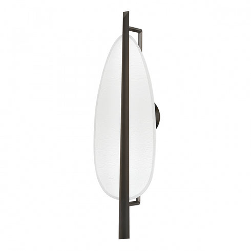 Hudson Valley Ithaca LED WALL SCONCE in Black Nicke White Plaster Finish Model: 1170-BLNK/WP