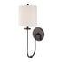 Hudson Valley Jericho 1 LIGHT WALL SCONCE in Aged Brass Finish Model: 511-AGB