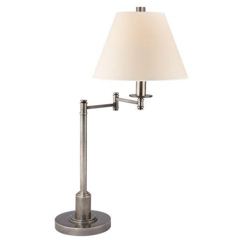Hudson Valley_discontinued Kennett 1 Light D 1 LIGHT SWING ARM TABLE LAMP in Aged Silver Finish Model: MDS1403-AGB/DB