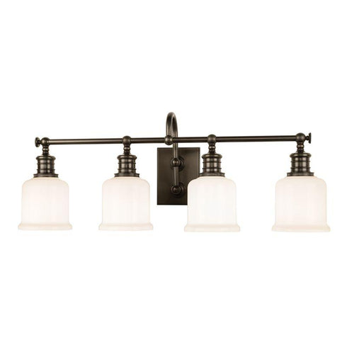 Hudson Valley Keswick 4 LIGHT BATH BRACKET in Old Bronze Finish Model: 1974-OB