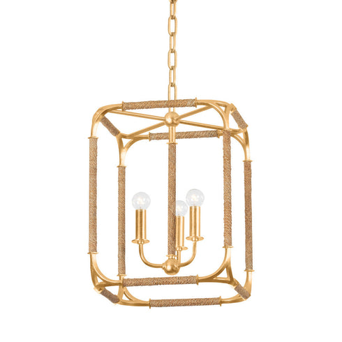 Hudson Valley Laurenceston Lantern in Gold Leaf Finish Model: 1603-GL