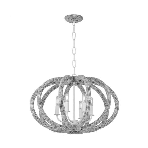 Hudson Valley Lewiston Chandelier in White Plaster Finish Model: 1206-WP