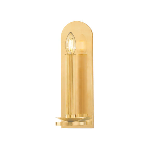 Hudson Valley Lindenhurst Wall Sconce in Aged Brass Finish Model: 2514-AGB