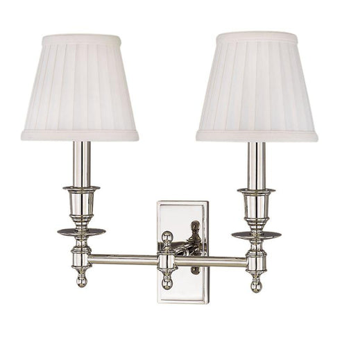 Hudson Valley Ludlow 2 LIGHT WALL SCONCE in Polished Brass Finish Model: 6802-PB