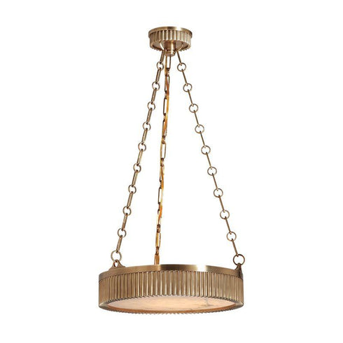 Hudson Valley Lynden 4 LIGHT PENDANT in Aged Brass Finish Model: 516-AGB
