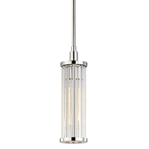 Hudson Valley Marley 1 LIGHT PENDANT in Polished Nickel Finish Model: 9120-PN