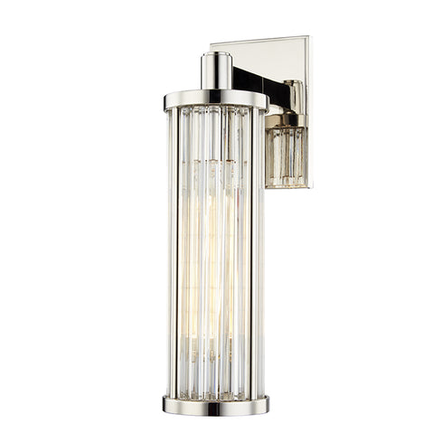 Hudson Valley Marley 1 LIGHT WALL SCONCE in Polished Nickel Finish Model: 9121-PN