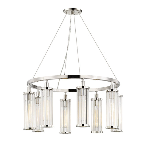 Hudson Valley Marley Chandelier in Polished Nickel Finish Model: 9130-PN