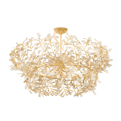 Hudson Valley MAYBROOK Chandelier in Vintage Gold Leaf Finish Model: 4459-VGL