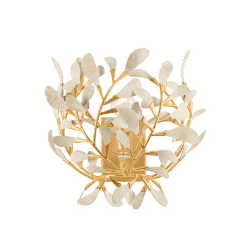 Hudson Valley MAYBROOK Wall Sconce in Vintage Gold Leaf Finish Model: 4451-VGL