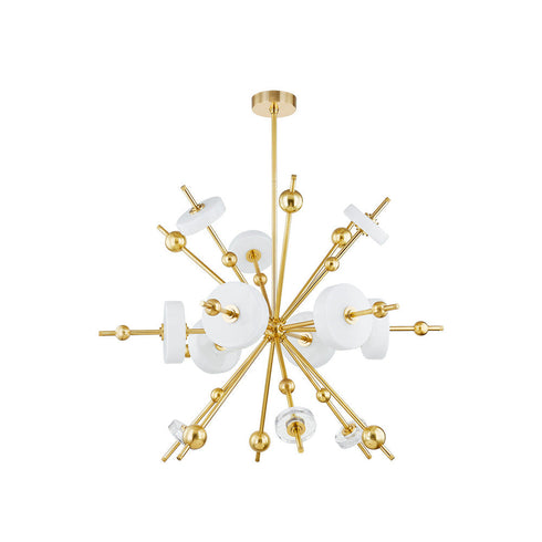 Hudson Valley Maynard Chandelier in Aged Brass Finish Model: 8145-AGB