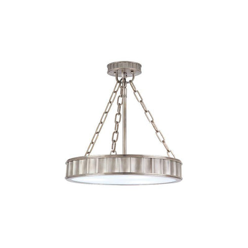Hudson Valley Middlebury 3 LIGHT SEMI FLUSH in Historic Nickel Finish Model: 901-HN