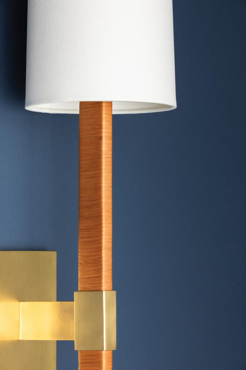 Hudson Valley Minnetonka Wall Sconce in Aged Brass Finish Model: 6130-AGB