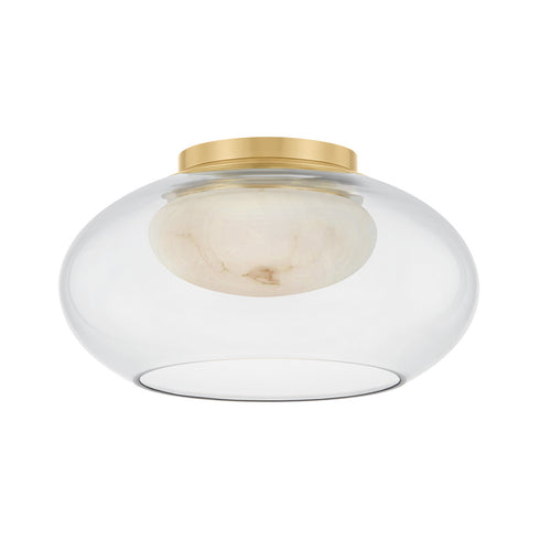 Hudson Valley MOORE Flush Mount in Aged Brass Finish Model: 9013-AGB