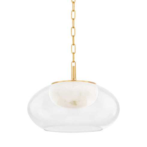 Hudson Valley Moore Pendant in Aged Brass Finish Model: 9017-AGB
