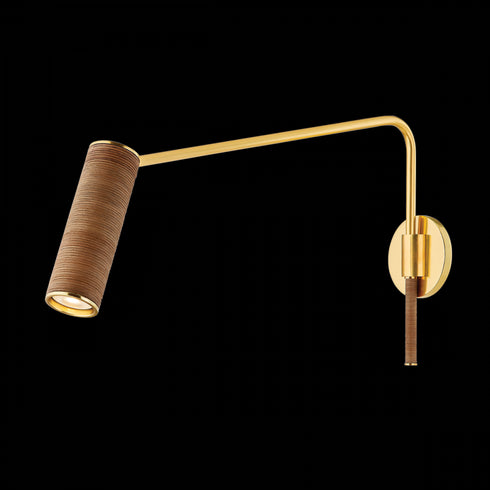 Hudson Valley Narragansett Wall Sconce in Aged Brass Finish Model: 2117-AGB