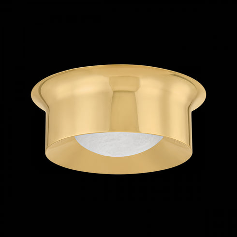 Hudson Valley Noxon Flush Mount in Aged Brass Finish Model: 1714-AGB