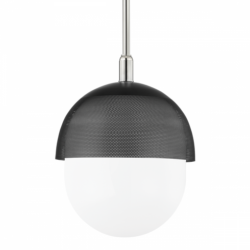 Hudson Valley Nyack Pendant in Polished Nicke Black Finish Model: 6119-PN/BK