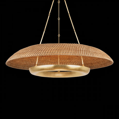 Hudson Valley Oaklyn Chandelier in Vintage Gold Leaf Finish Model: 2348-VGL