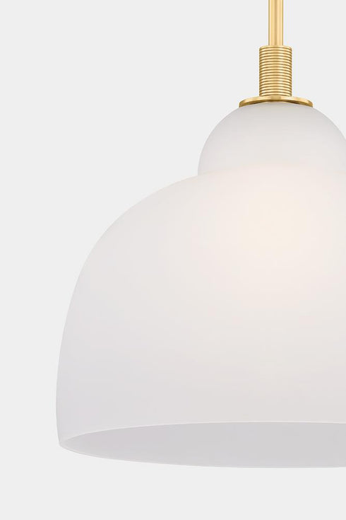 Hudson Valley Oberon Pendant in Aged Brass Finish Model: 7518-AGB